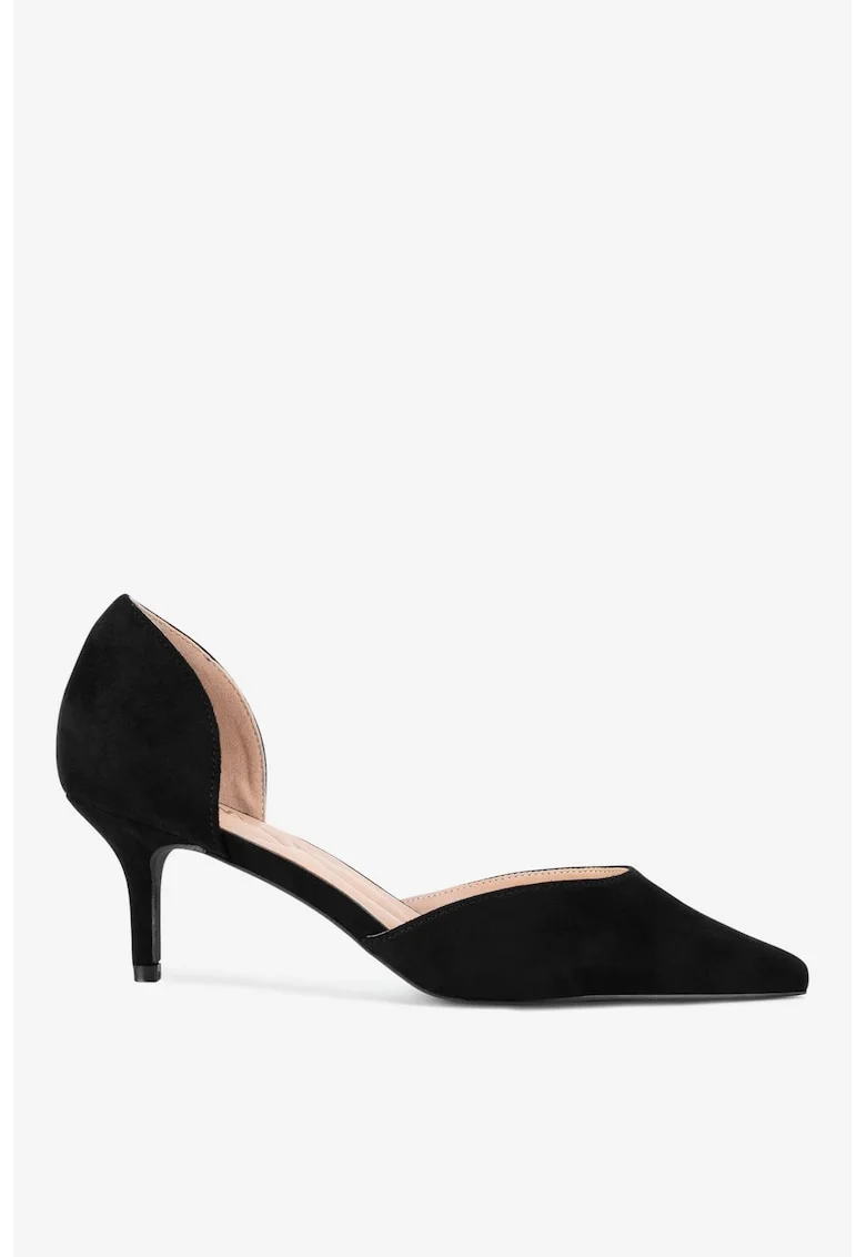 Pantofi dama  5903698724393, Textil, Negru, Negru