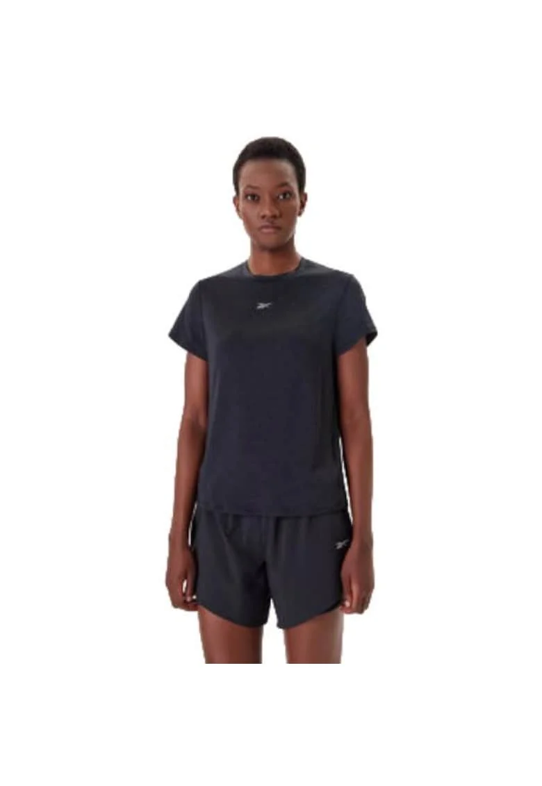 Tricou sport dama,  poliester reciclat/elastan, negru