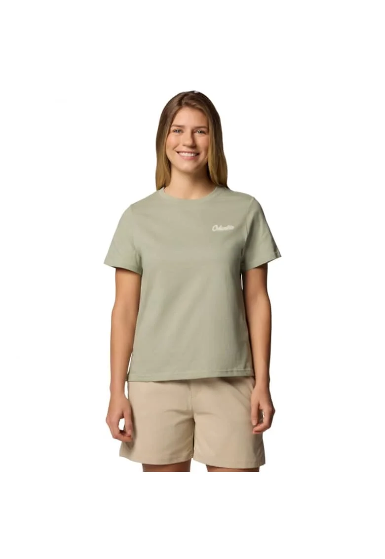 Tricou sport  bumbac, verde, pentru femei