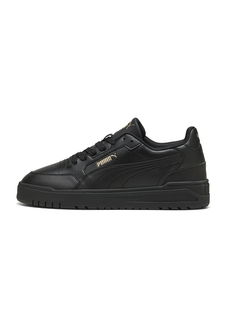 Pantofi sport Shuffle Dowtown de piele ecologica, Negru
