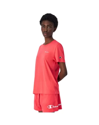 Tricou sport dama,  coral, croiala slim, 100% bumbac
