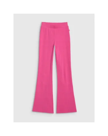 Colanti sport fete,  roz, talie inalta, slim fit, bumbac