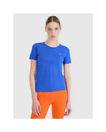 Tricou alergare dama,  Uscare rapida, Textil, Albastru