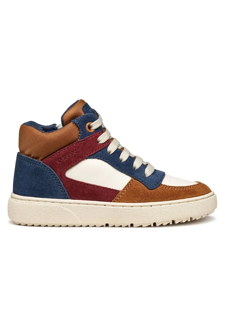 Tenisi pentru baieti  piele naturala, multicolor