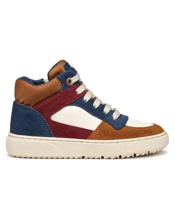 Tenisi pentru baieti  piele naturala, multicolor