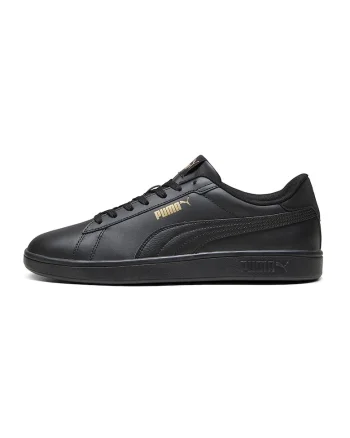 Pantofi sport Smash 3.0 de piele ecologica si piele, Auriu/Negru