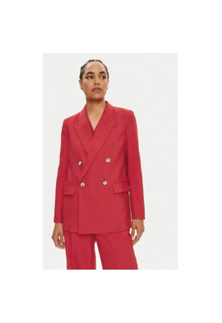 Sacou dama,  304554421, Viscoza, Negru, Negru