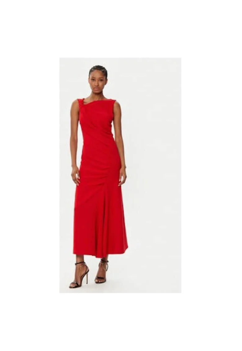 Rochie dama,  AFATIKP, Sintetic, M, Rosu