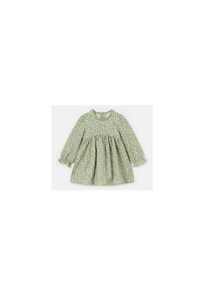 Rochie fete,  304324796, Bumbac, Verde, Verde