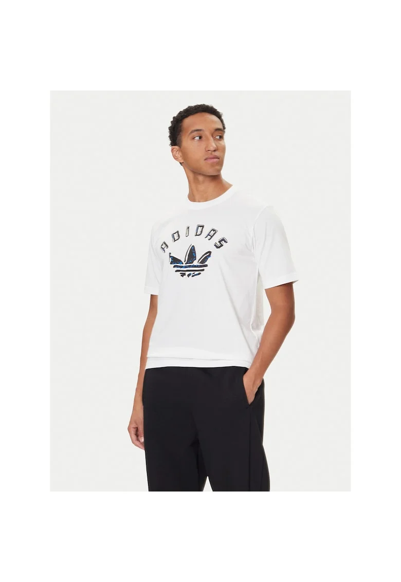 Tricou sport barbati  alb, bumbac
