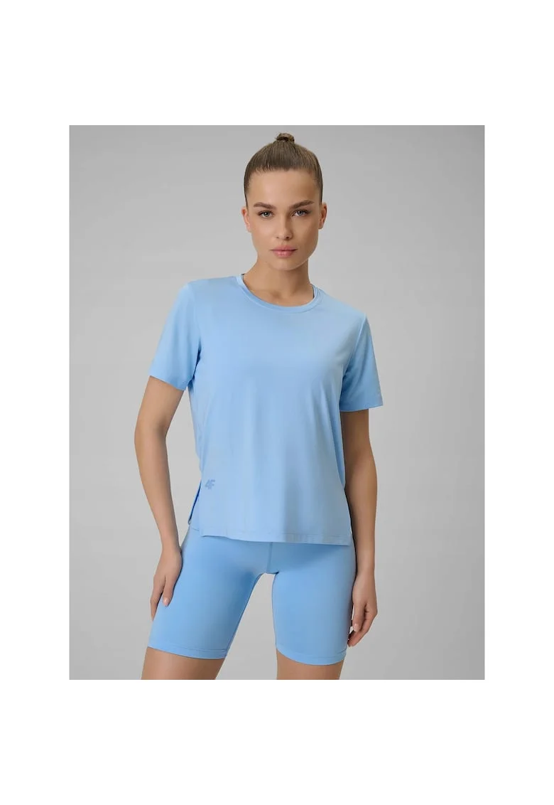 Tricou sport  dama, albastru, uscare rapida, croiala lejera