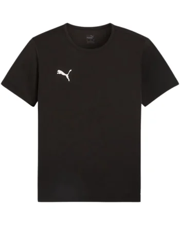 Tricou sport  maneca scurta, negru, poliester, fotbal