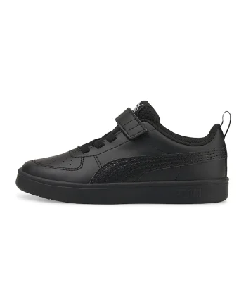 Pantofi sport de piele ecologica cu inchidere velcro Rickie AC+, Negru