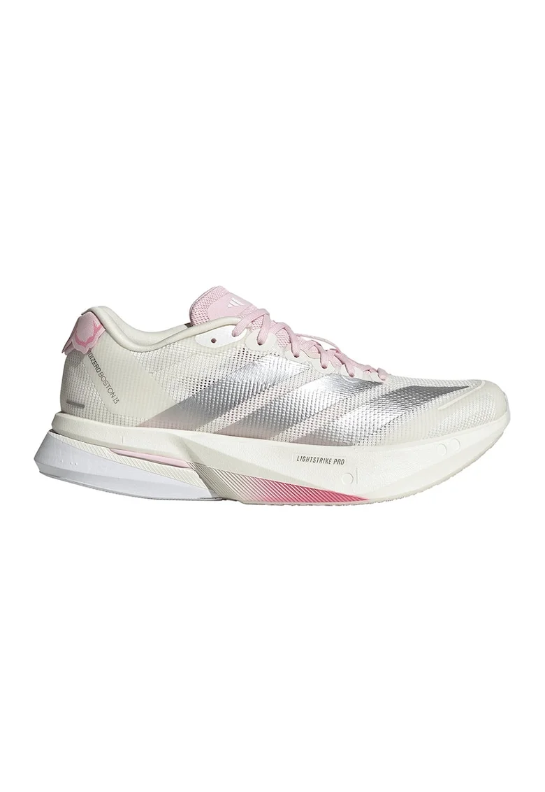 Pantofi Adizero Boston 13 pentru alergare, Alb/Argintiu