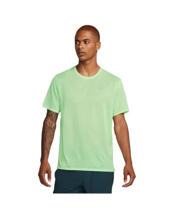 Tricou sport barbati  Miler, respirabil, verde, poliester