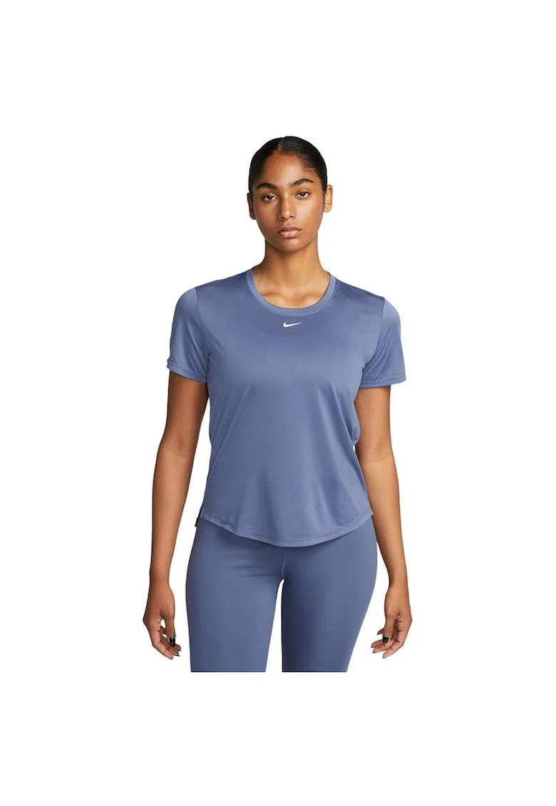 Tricou sport  Dri-FIT One, albastru, poliester, design respirabil, croiala confortabila