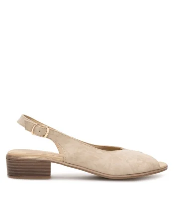 Sandale dama, 72909,  Piele naturala, Bej