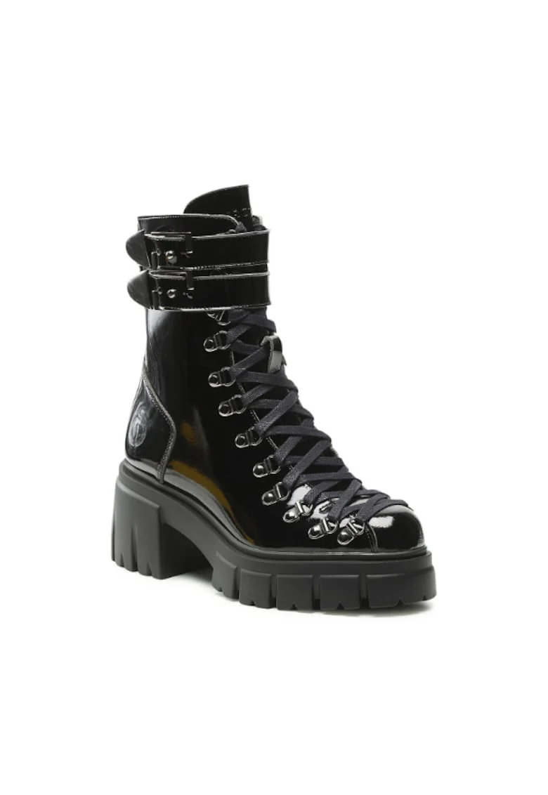 Ghete dama,  301100553, Negru, Piele ecologica, Negru
