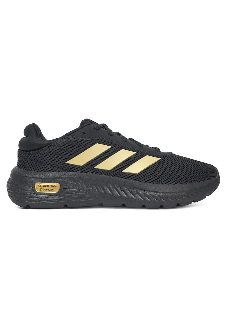 Pantofi sport dama,  CLOUDFOAM COMFY JH68, negru/auriu, textil,
