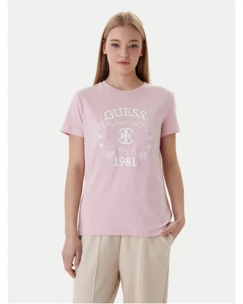 Tricou dama,  bumbac, roz, 95% bumbac, 5% elastan