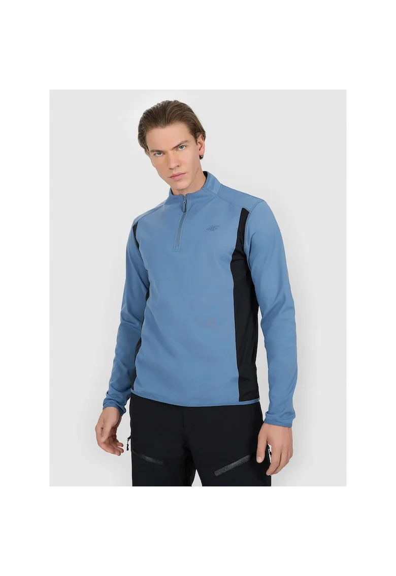 Bluza sport barbati, Negru/Albastru