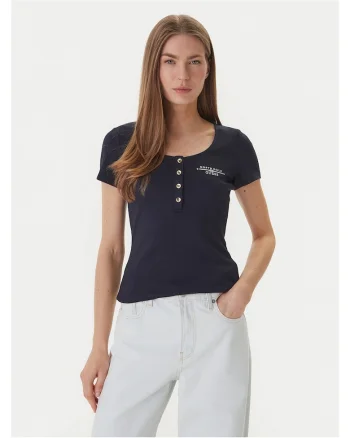 Tricou dama,  bleumarin, viscoza/poliester