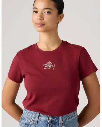 Tricou de bumbac cu decolteu la baza gatului