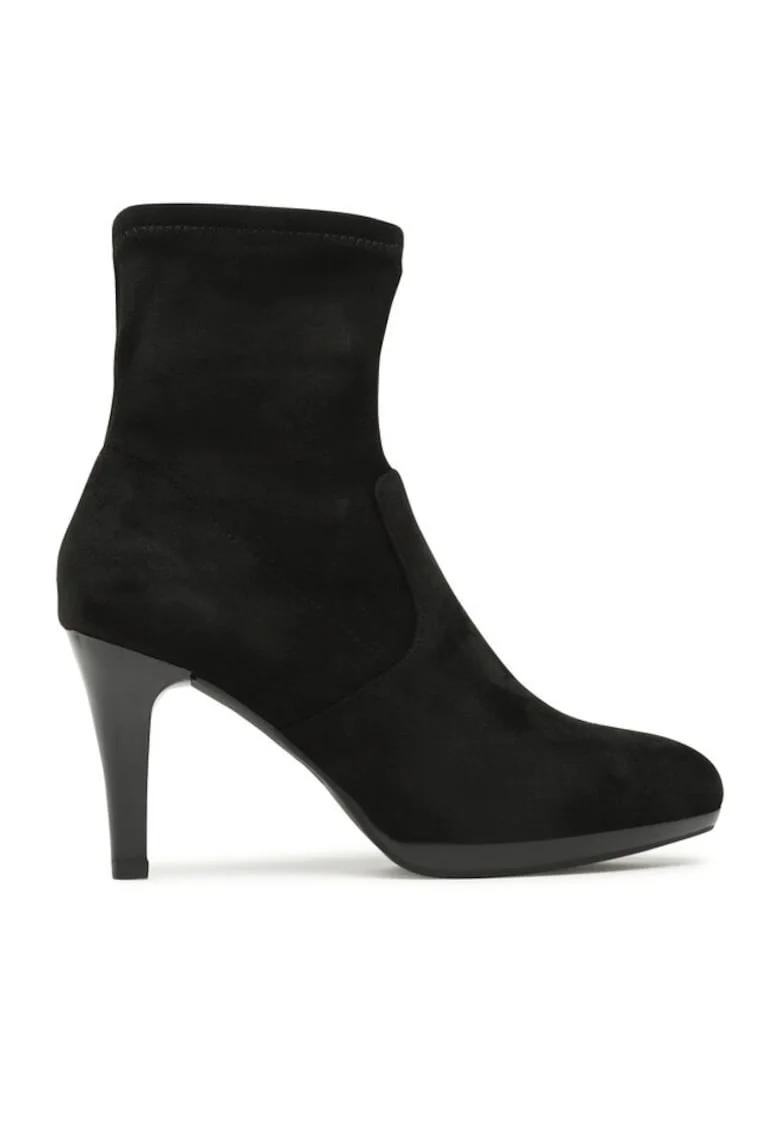 Botine dama,  30352737239, Piele ecologica, Negru