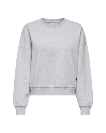 Bluza de trening cu decolteu la baza gatului Onlbest, Gri