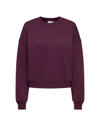 Bluza de trening cu decolteu la baza gatului Onlbest, Violet