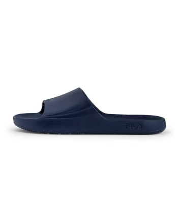 Papuci cu logo stantat, Bleumarin
