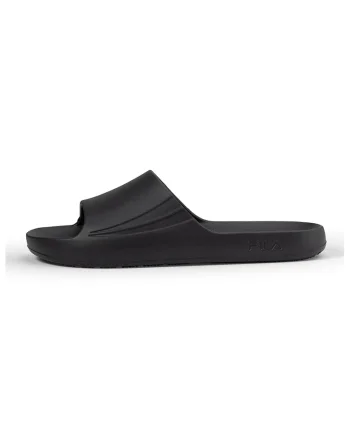 Papuci cu logo stantat, Negru stins