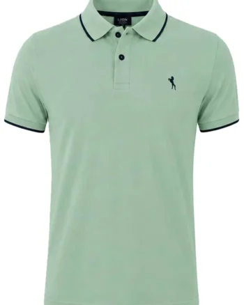 Tricou polo cu detaliu logo contrastant