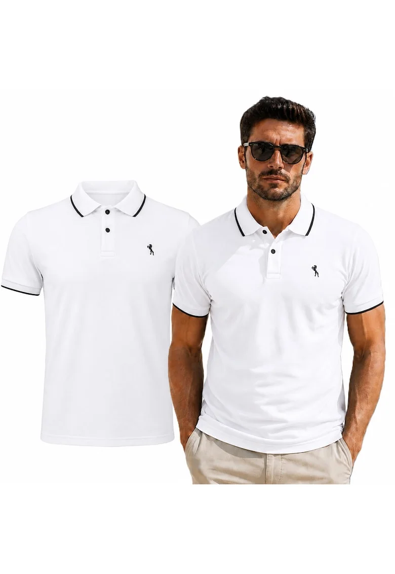 Tricou cu tesaturi contrastante
