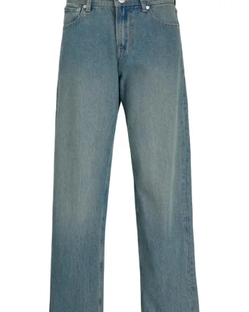 Blugi baieti, ALEX cu talie inalta si croiala Baggy Fit, Albastru, Albastru