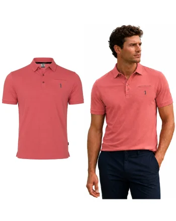 Tricou polo din material piqué
