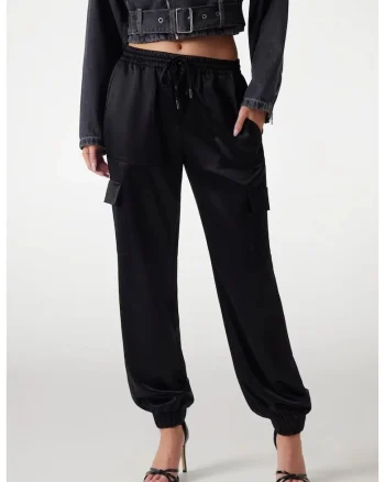 Pantaloni  De DamaW5GB08WG7C0, Negru