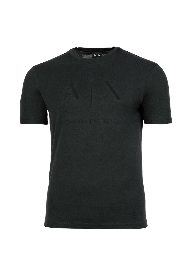Tricou slim fit de bumbac, Gri inchis