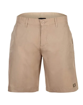 Pantaloni scurti chino cu fermoar, Maro taupe