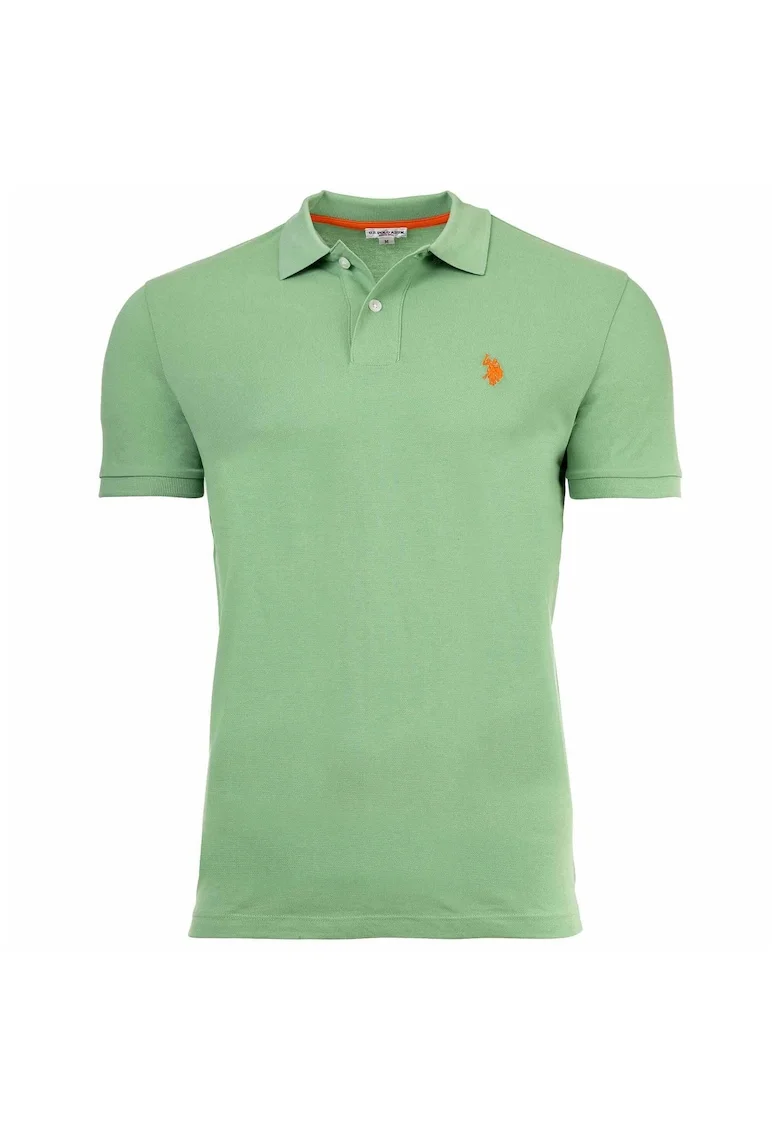 Tricou polo de bumbac, Verde
