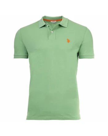 Tricou polo de bumbac, Verde