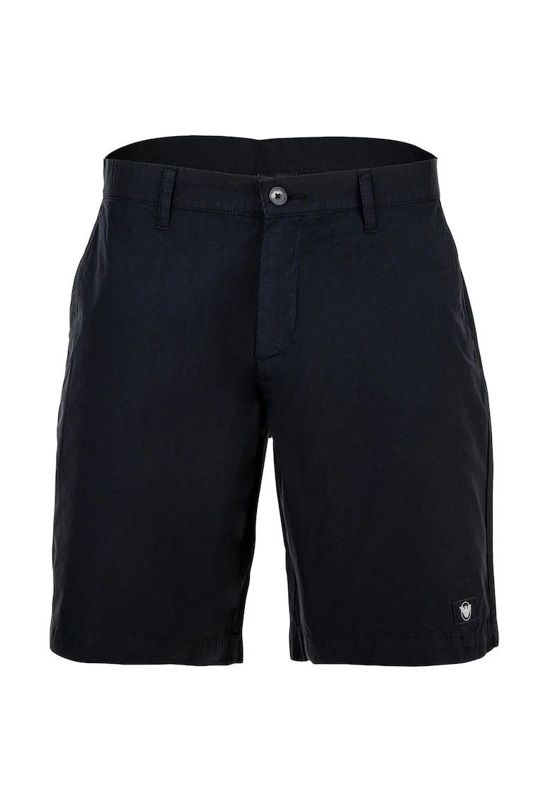 Pantaloni scurti chino cu fermoar, Albastru