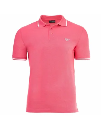 Tricou polo din pique Essential, Roz