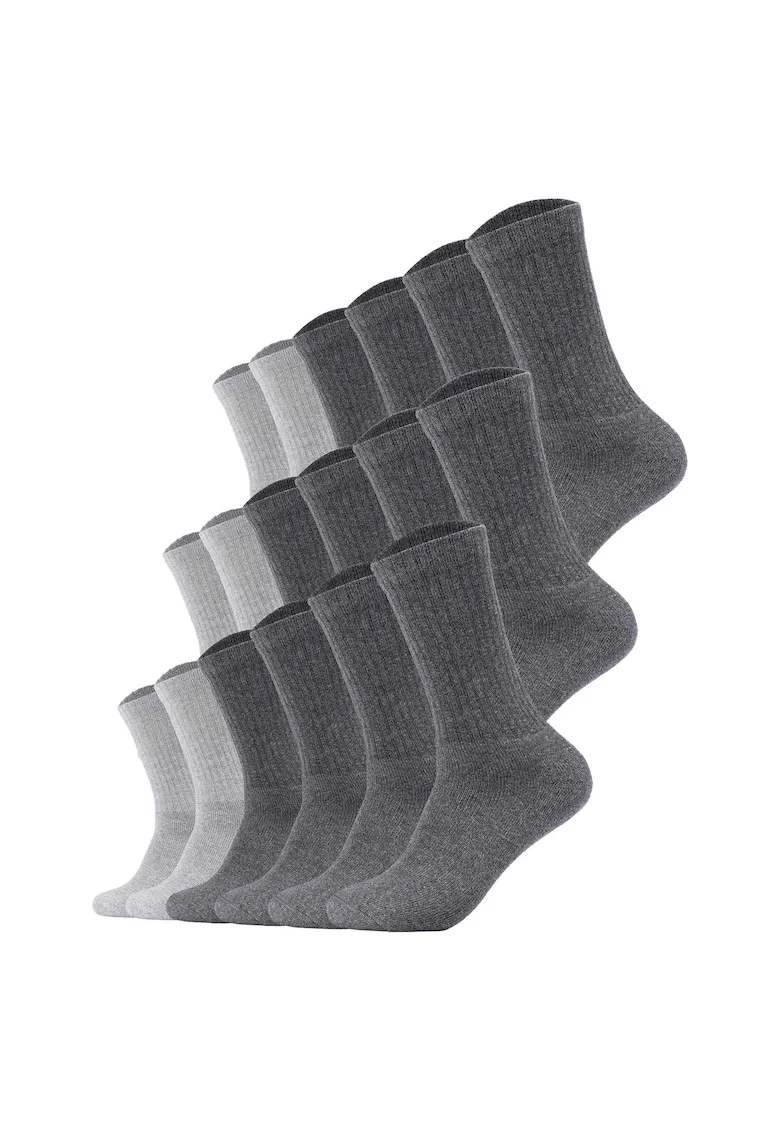 Set de 18 perechi de sosete lungi Essentials, Gri