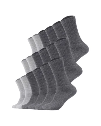 Set de 18 perechi de sosete lungi Essentials, Gri