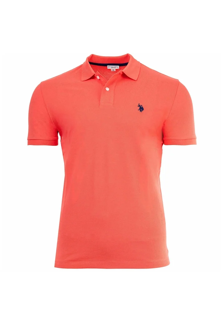 Tricou polo de bumbac, Portocaliu