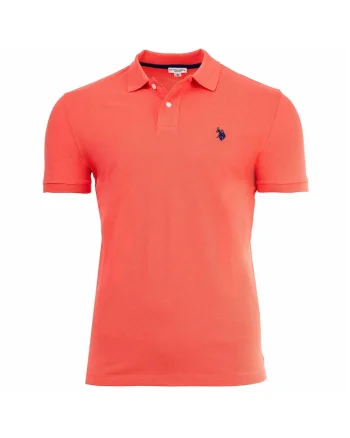 Tricou polo de bumbac, Portocaliu
