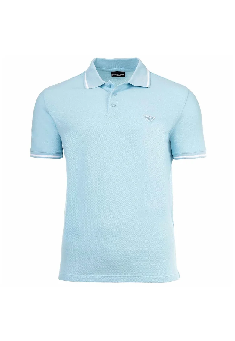 Tricou polo din pique Essential, Albastru deschis