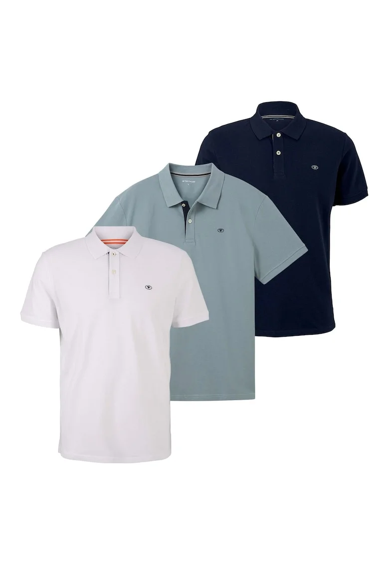 Set de 3 tricouri polo, Multicolor
