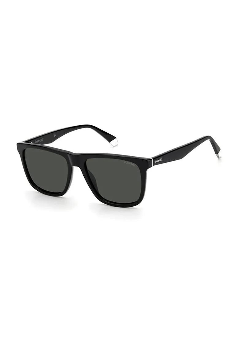 Ochelari de soare wayfarer polarizati cu lentile uni, Negru